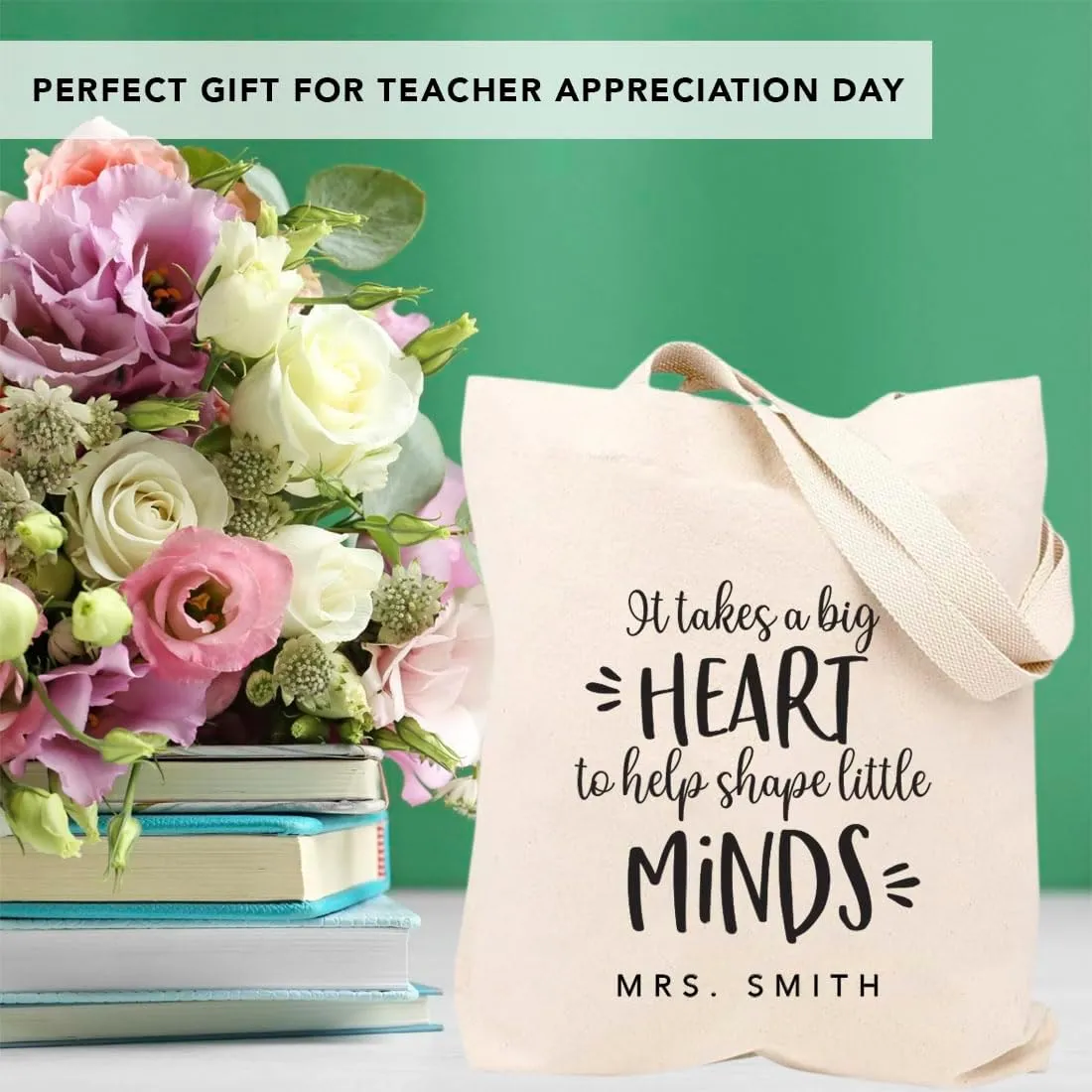 Andaz Press 15" x 15.75" Tote Bags - Best Teacher Gifts for Women