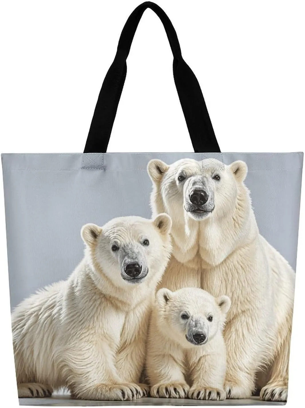 Angel Portrait Style Tote Bags, Reusable Grocery Bags, Large Shopping Bag, Shoulder Bag for Women