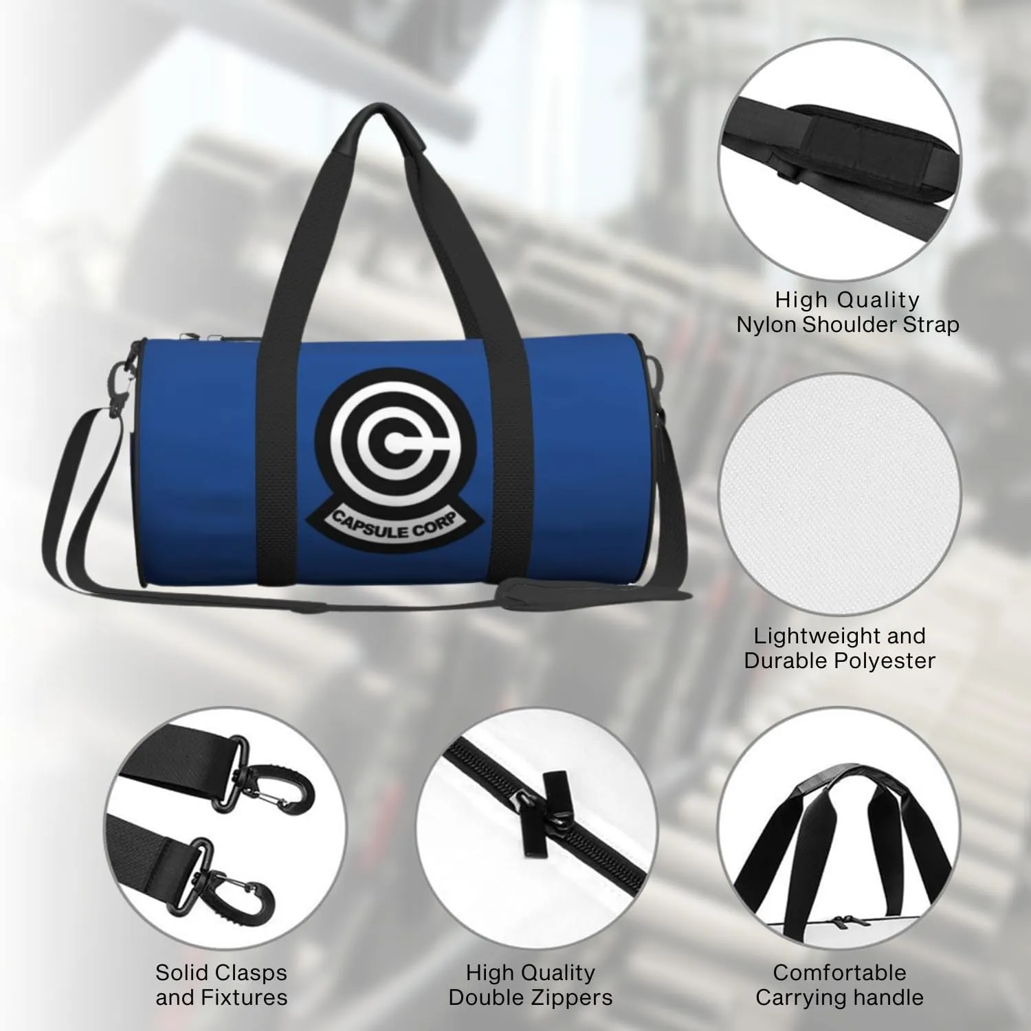 Anime Gym Bag for Women Men - Large Capacity Waterproof Workout Fitness Travel Sports Bags Fashion Street Camping Weekender Expandable Carry On Duffle Bag For Couple (B10)