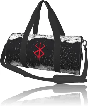Anime Gym Bag for Women Men - Large Capacity Waterproof Workout Fitness Travel Sports Bags Fashion Street Camping Weekender Expandable Carry On Duffle Bag For Couple (B1)