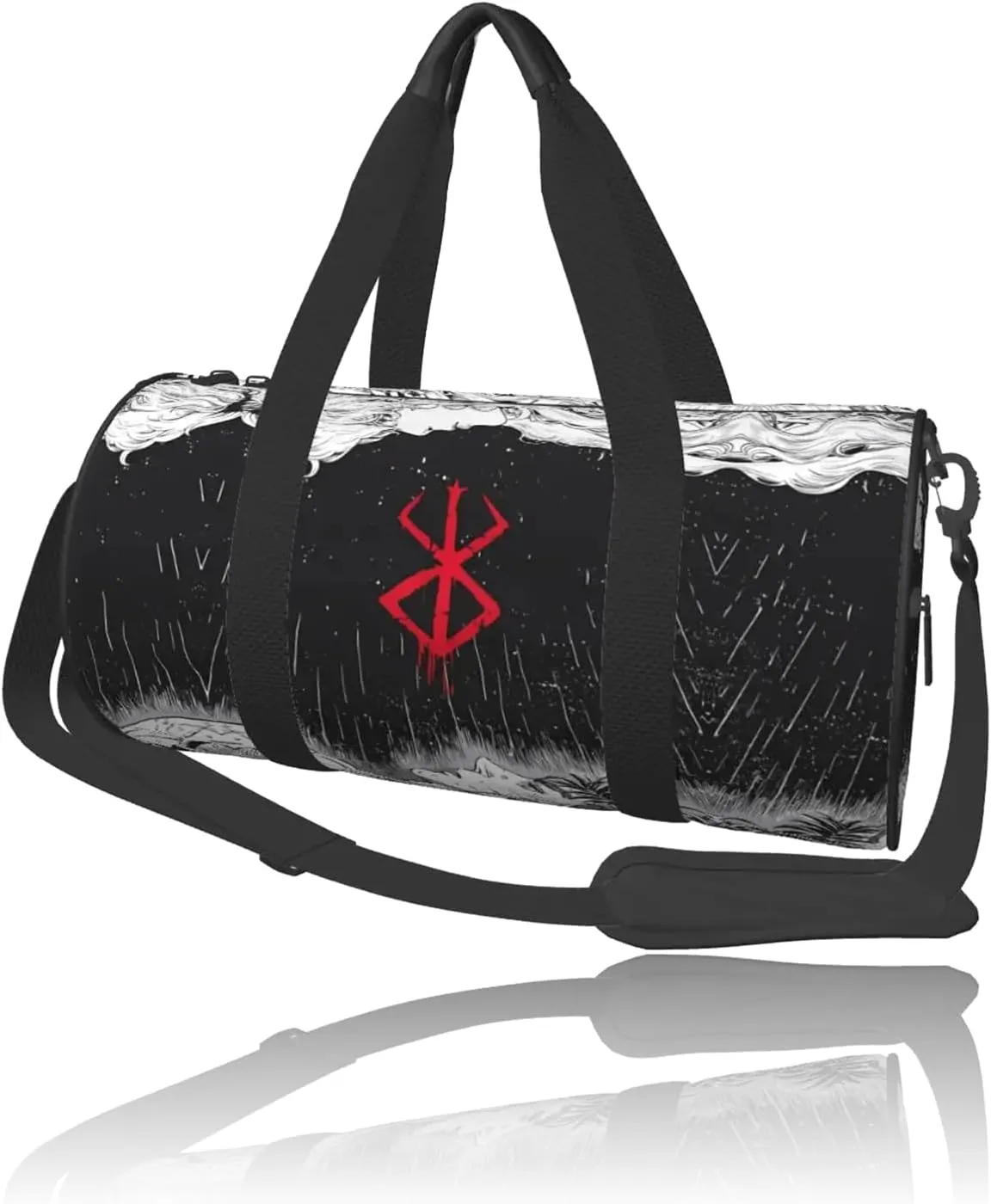 Anime Gym Bag for Women Men - Large Capacity Waterproof Workout Fitness Travel Sports Bags Fashion Street Camping Weekender Expandable Carry On Duffle Bag For Couple (B1)