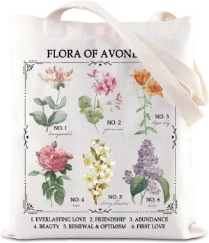 Anne Green Merch Flora Of Avonlea Inspire Tote Bag Bookish Gift Handbag Fan