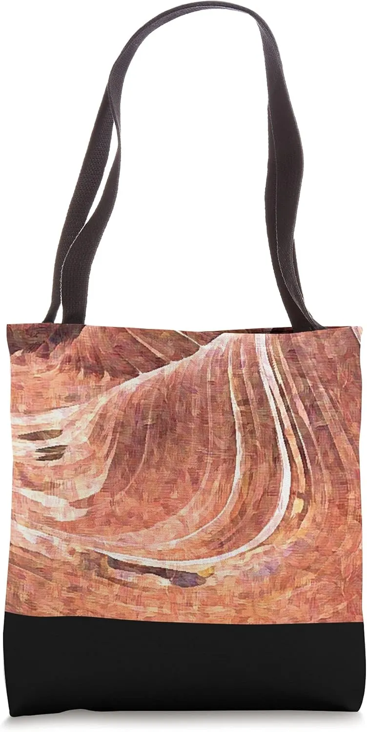 Antelope Wave Canyon Arizona Geometric Art Photograph Tote Bag