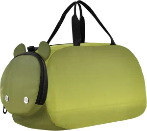 Army Green Yellow Gradient Girls Duffle Bags Travel Tote Overnight Bags Toddler Shoe Compartment Boys Carry on Duffel