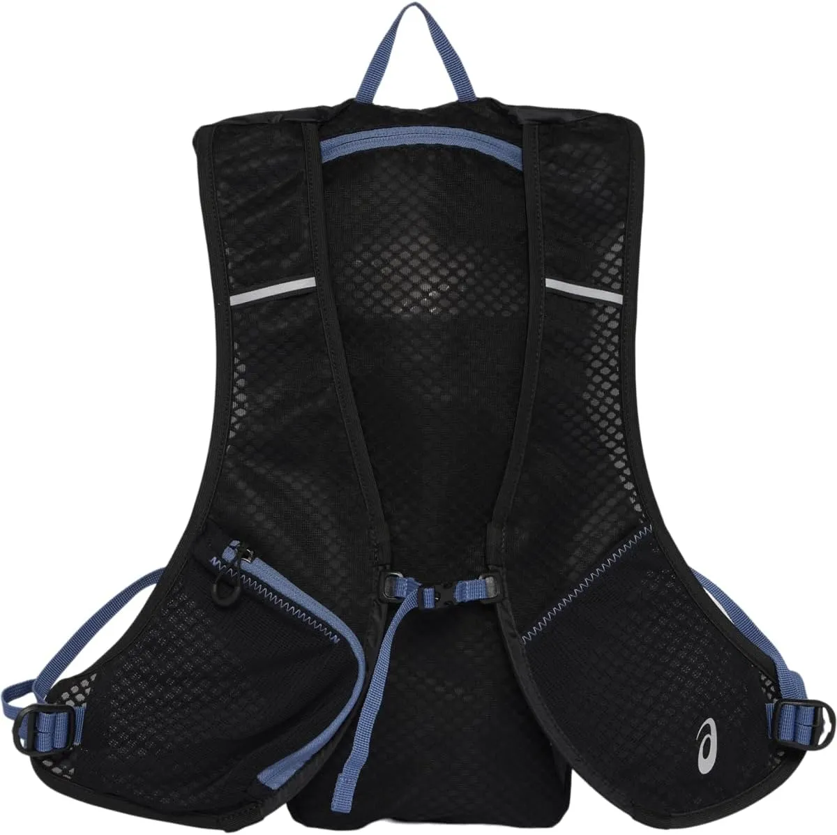 ASICS Unisex BACKPACK 8L RUNNING Accessories, OS, PERFORMANCE BLACK/DENIM BLUE