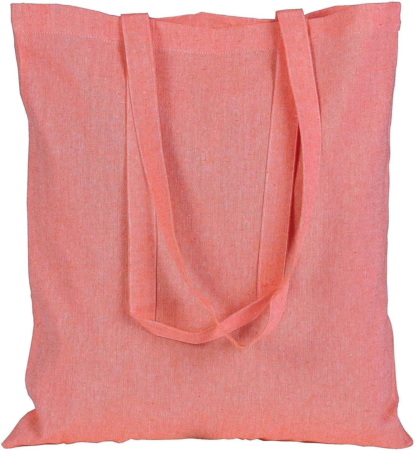 Atmos Green 20 pack 15 X 16 inch with long handle ASSORTED Colors 5.5 oz Recycled cotton canvas reusable grocery bags eco friendly super strong MADE in INDIA
