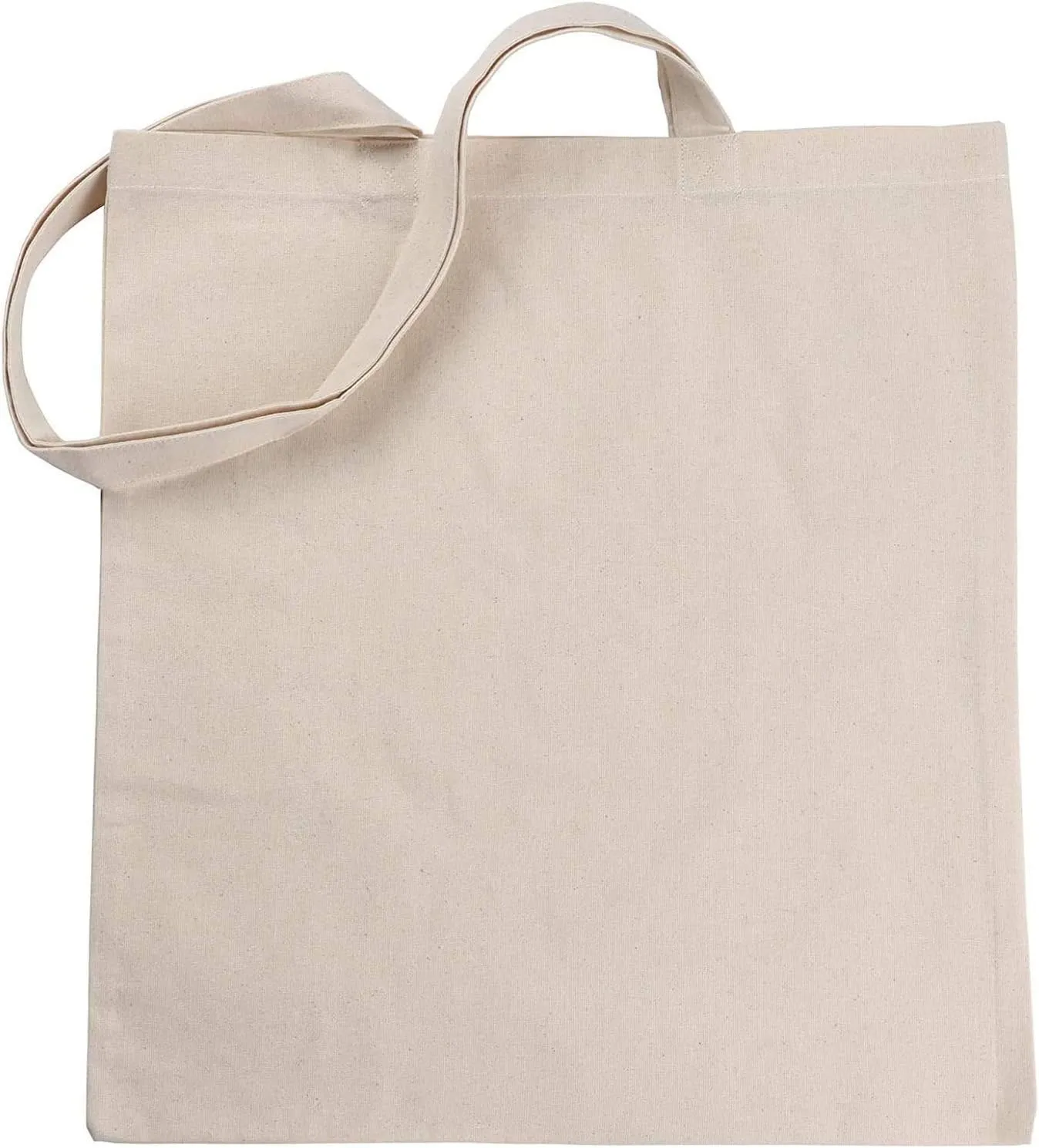 Atmos Natural 200 pack 15 X 16 inch with 27" handle Recycled Color 5 Oz Recycled cotton reusable grocery bags ecofriendly super strong great choice for school promotion branding MADE in INDIA