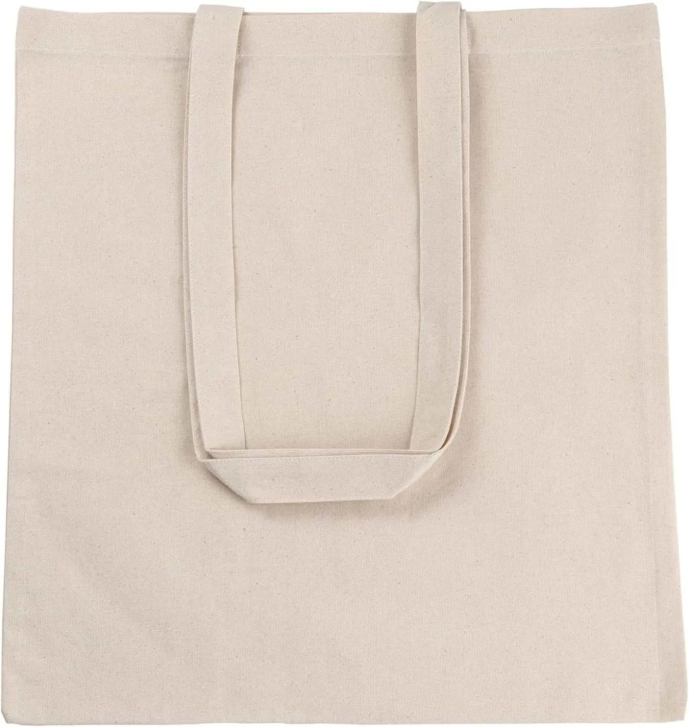 Atmos Natural 200 pack 15 X 16 inch with 27" handle Recycled Color 5 Oz Recycled cotton reusable grocery bags ecofriendly super strong great choice for school promotion branding MADE in INDIA