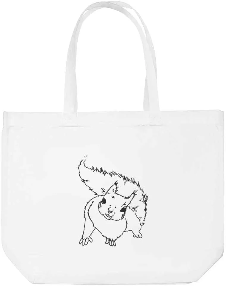 Azeeda 'Curious Squirrel' Tote Shopping Bag For Life (BG00004654)