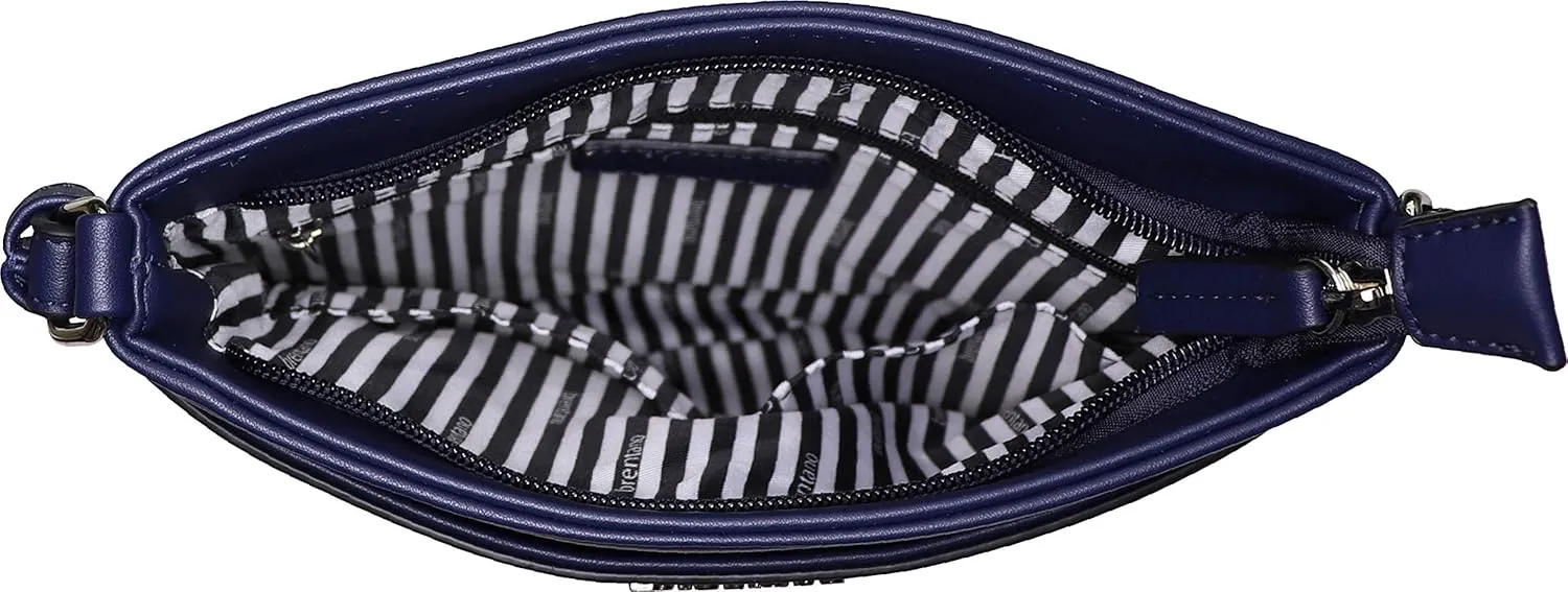 B BRENTANO Vegan Medium Crossbody Handbag Purse