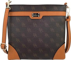 B BRENTANO Vegan Medium Crossbody Handbag Purse