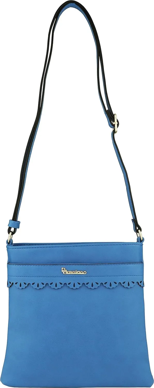 B BRENTANO Vegan Medium Crossbody Handbag Purse