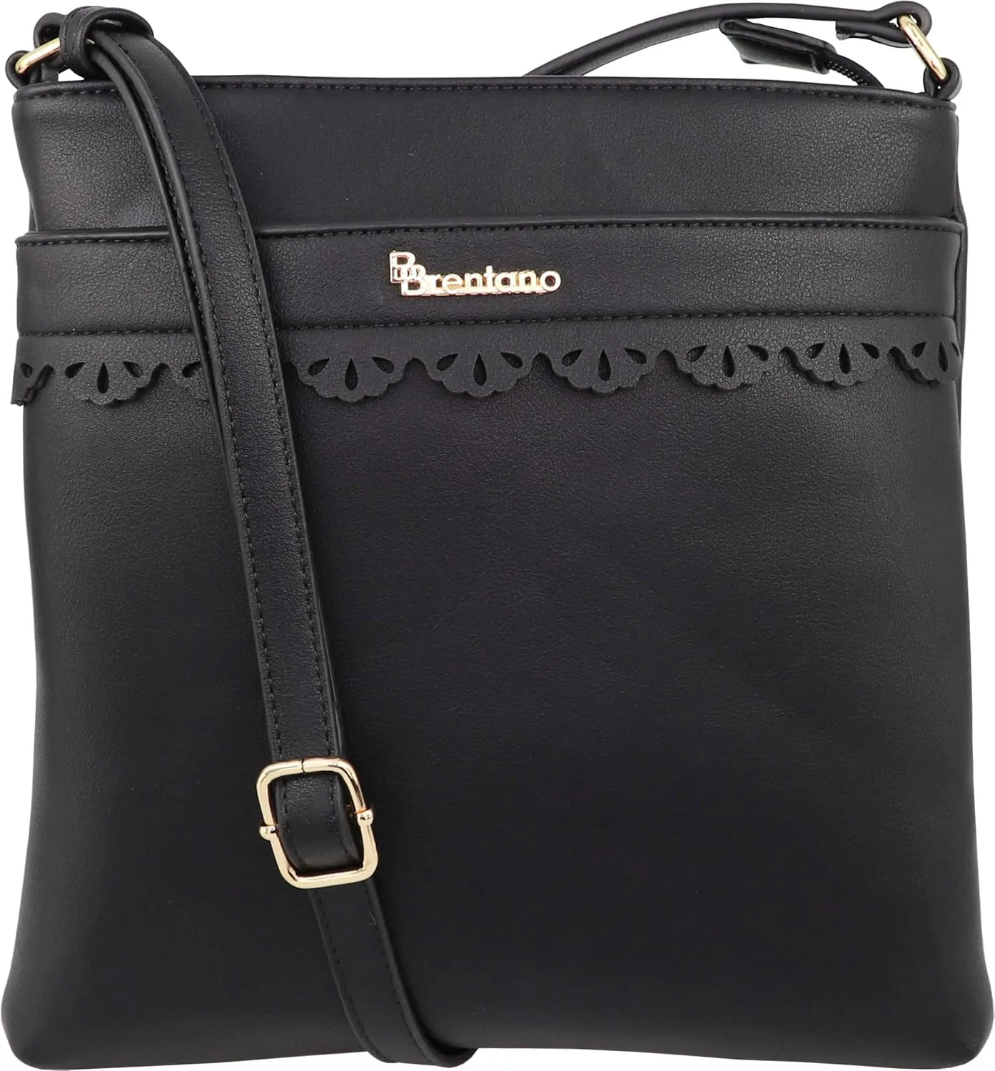 B BRENTANO Vegan Medium Crossbody Handbag Purse