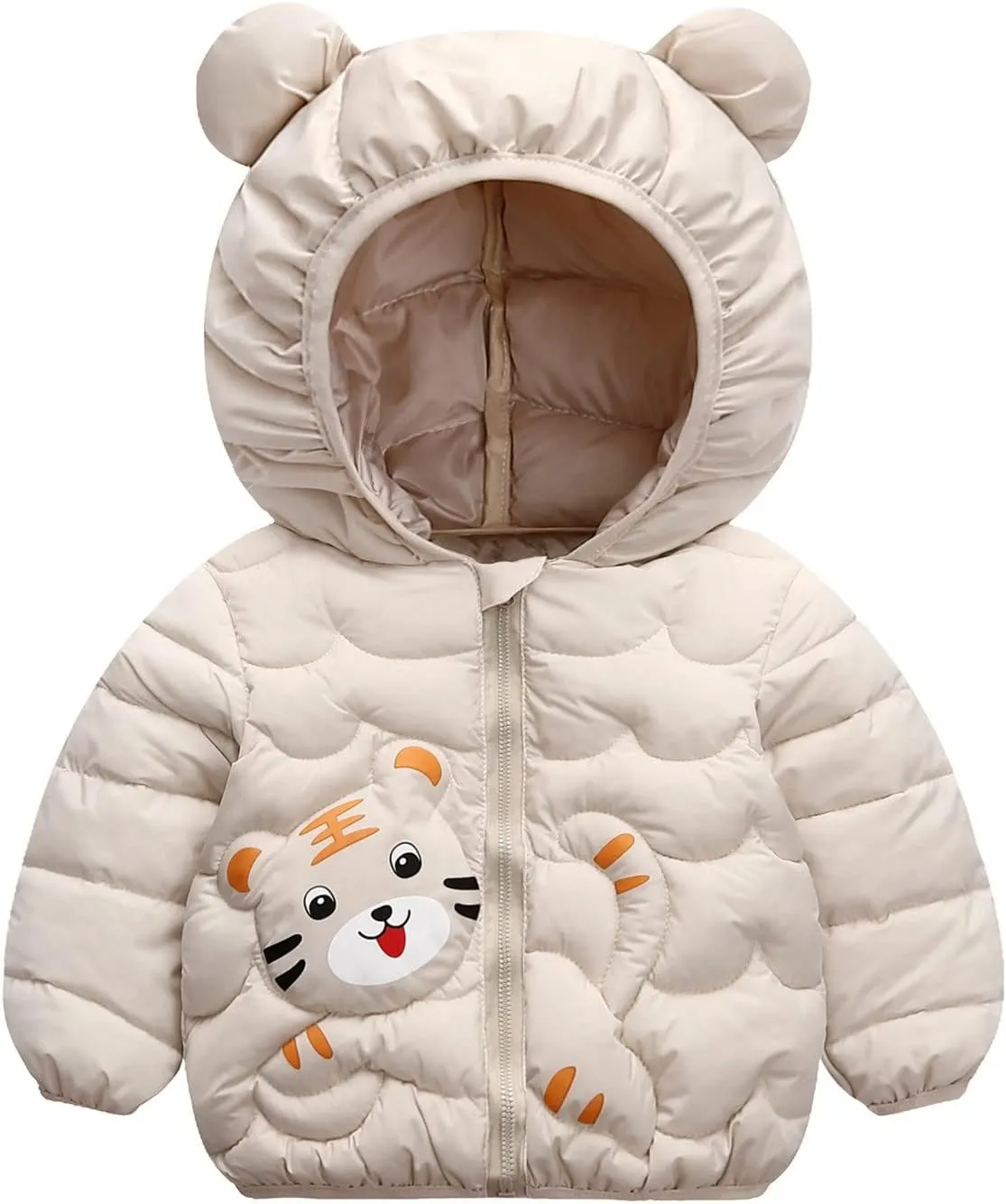 Baby Boys Girls Lightweight Hooded Puffer Jacket Toddler Water 𝐑esistant Packable Down Coat Toddler Girl Trench Coat