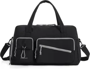 BAGSMART Gym Bag with Shoe Compartment - 29L Personal Travel Duffle Bag for Women & Men - Weekender Overnight Carry On Bag