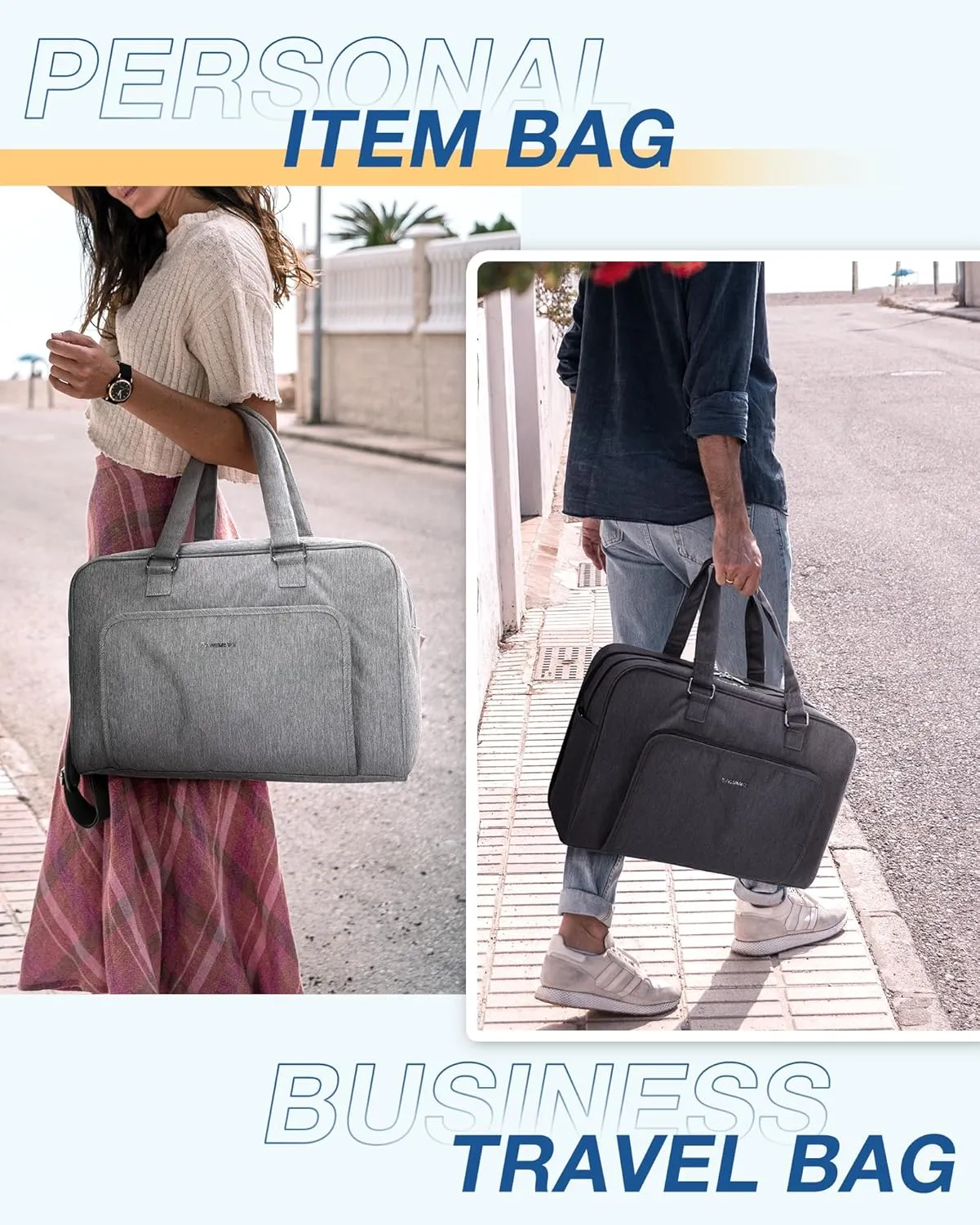 BAGSMART Weekender Bags for Women, Travel Duffle Overnight Bag Personal Item Bag with Shoe Bag for Travel Essentials