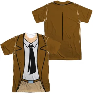Batman The Animated Series Uniforms Collection Unisex Adult Sublimated Halloween Costume T Shirt (Front/Back)