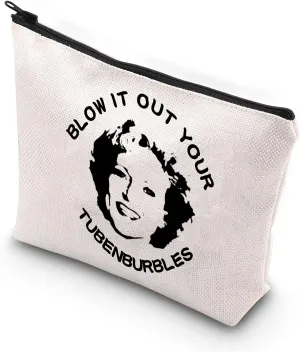 BDPWSS Makeup Bags For Women Funny Friendship Quote Gift Blow It Out Your Tubenburbles Travel Bag For TV Show Fans Gift (blow it out)