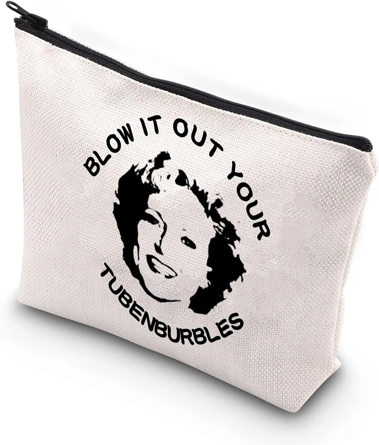 BDPWSS Makeup Bags For Women Funny Friendship Quote Gift Blow It Out Your Tubenburbles Travel Bag For TV Show Fans Gift (blow it out)