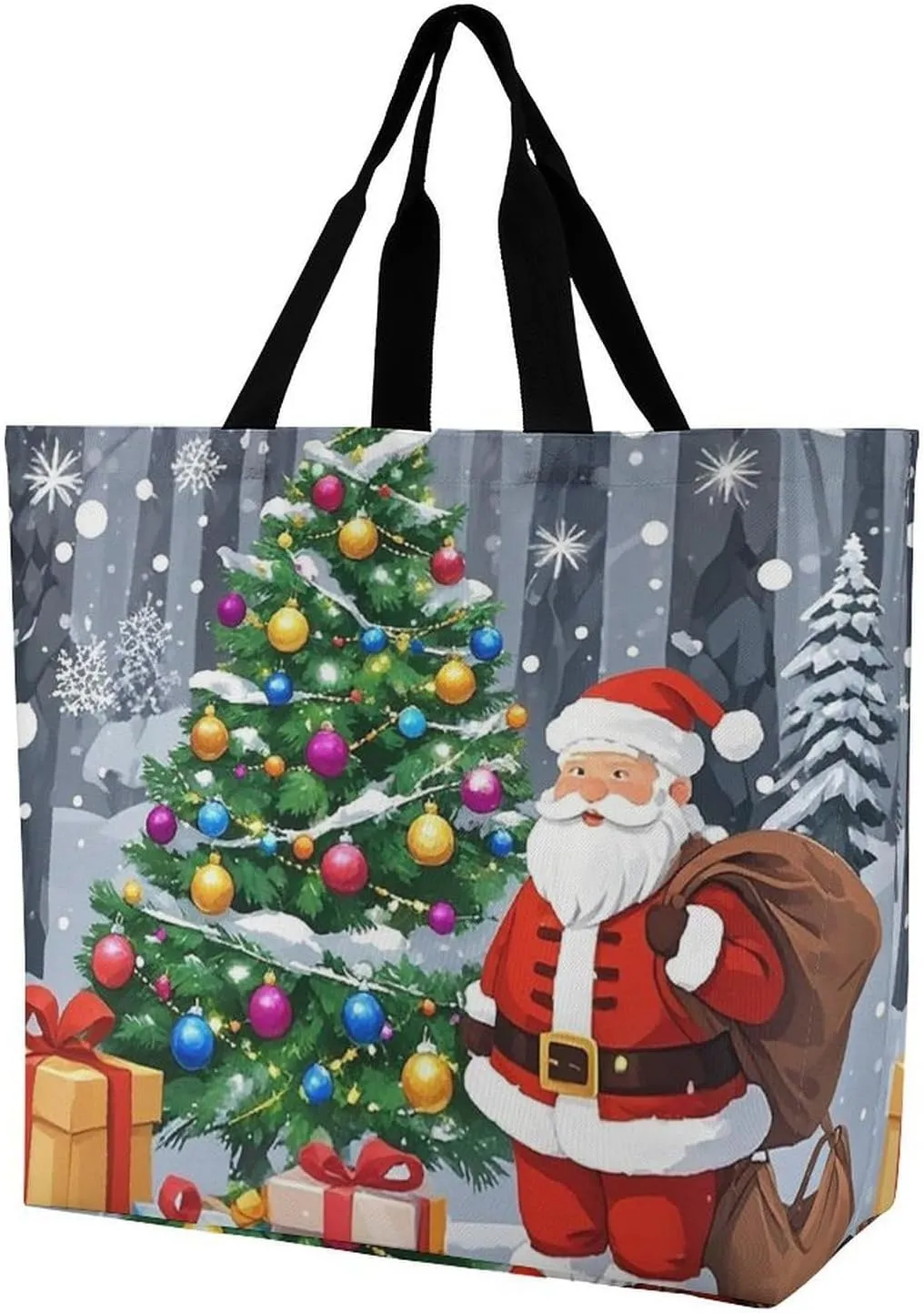 Beautiful Purple Butterfly Art Tote Bags, Reusable Grocery Bags, Large Shopping Bag, Shoulder Bag for Women