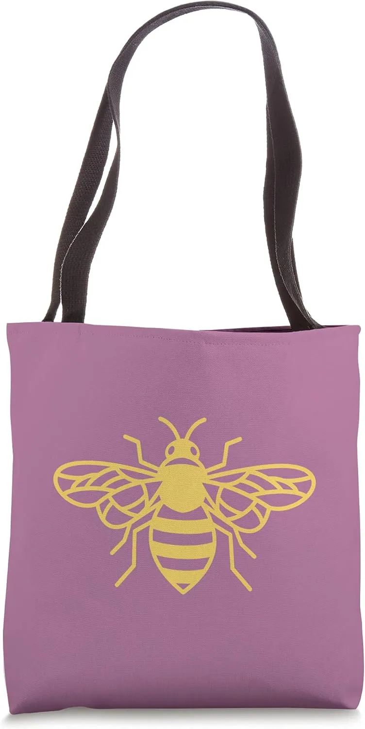 Bee Honeybee Bumblebee Hive Honeycomb Beekeeper Purple Tote Bag
