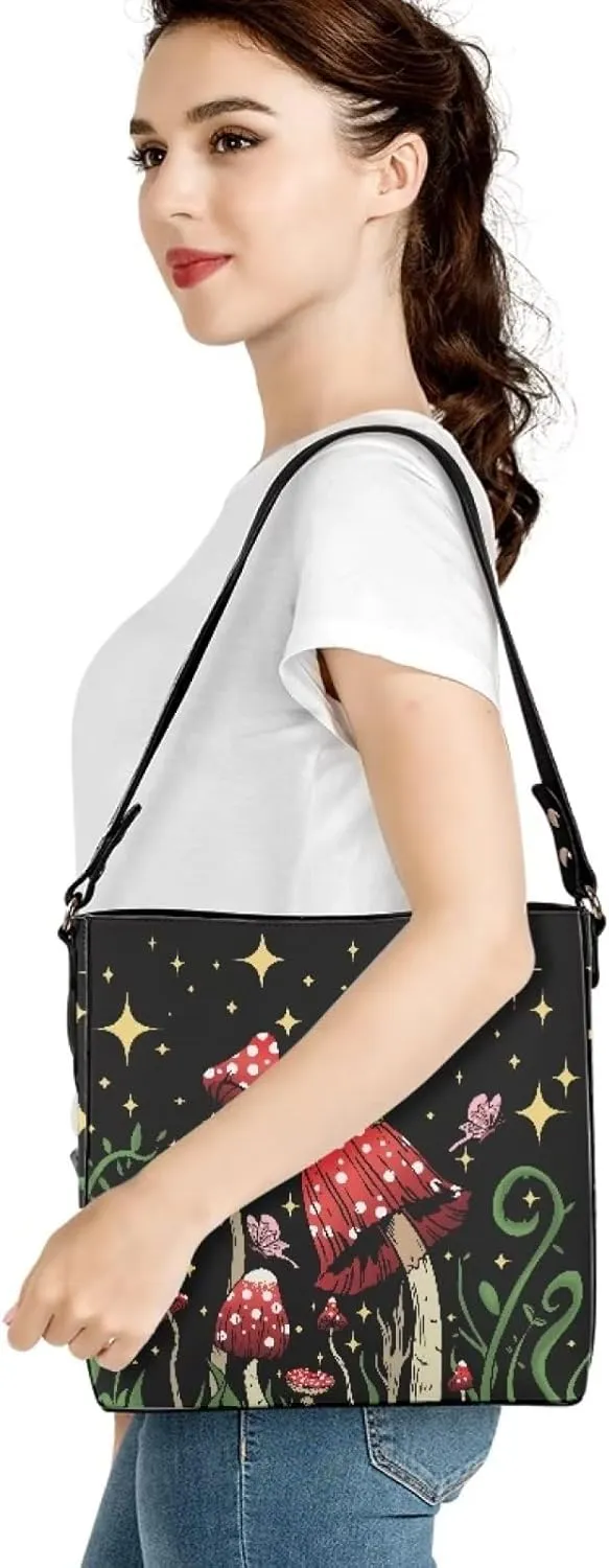 Belidome Bucket Bag Women Handbag PU Leather Shoulder Bag Crossbody Purses for Shopping Travel Party Gym Casual