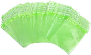 BESPORTBLE 50-Pack Fruit Protection Bags Mesh Grow Bags Drawstring Lightweight Portable Garden Barrier for Ants Birds Green