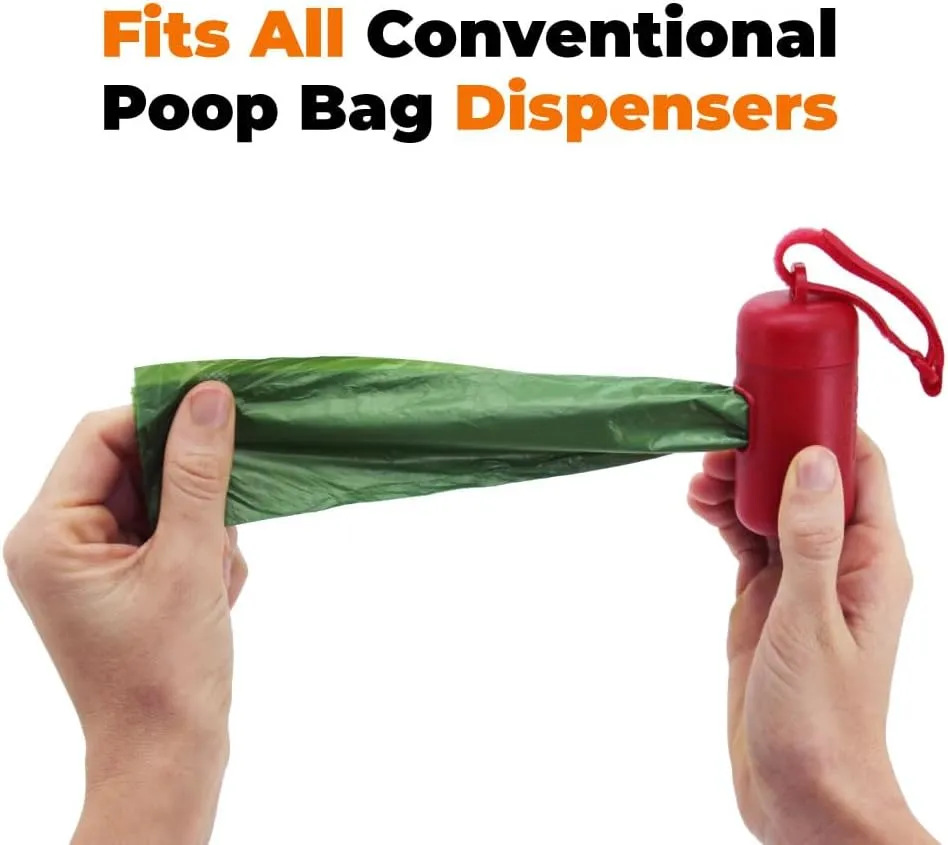Best Pet Supplies Poop Bags for Dogs, 50% Post-Consumer Recycled Content dog waste bags on rolls, fits all poop bag holders for leashes - 300 Count, Green, Unscented