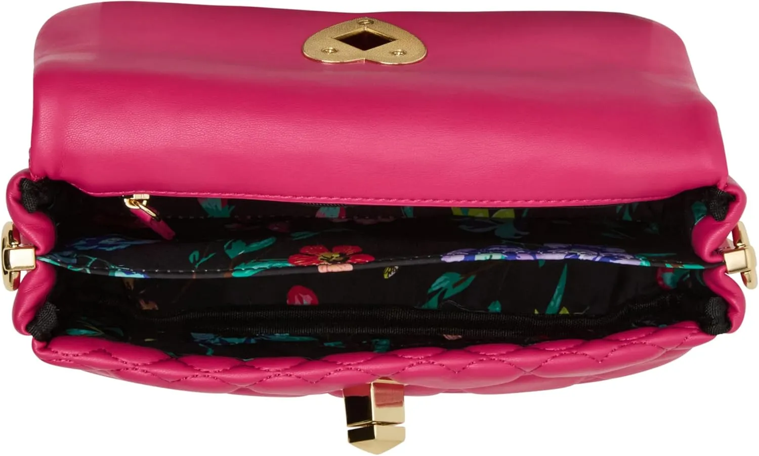Betsey Johnson Always Heart-core Flap Shoulder Bag