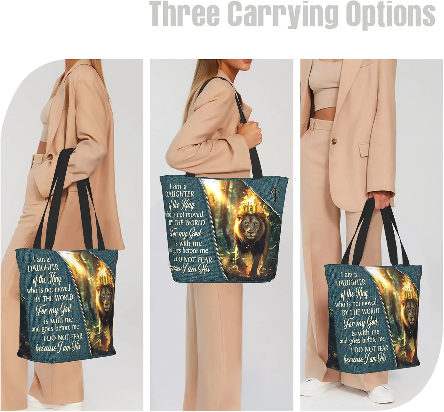 Bible Tote Bags For Women Christian Tote Bags For Women Bible Bag Religious Shoulder Bag Scripture Reusable Grocery Bag