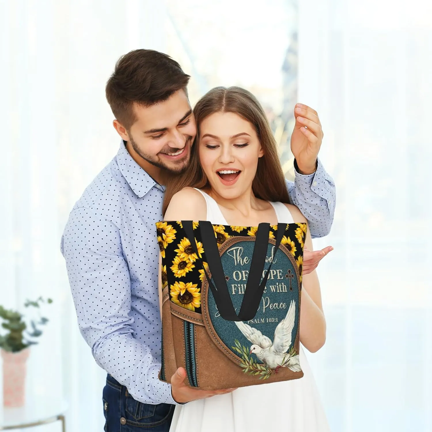 Bible Tote Bags For Women Christian Tote Bags For Women Bible Bag Religious Shoulder Bag Scripture Reusable Grocery Bag
