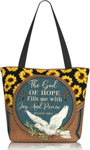 Bible Tote Bags For Women Christian Tote Bags For Women Bible Bag Religious Shoulder Bag Scripture Reusable Grocery Bag