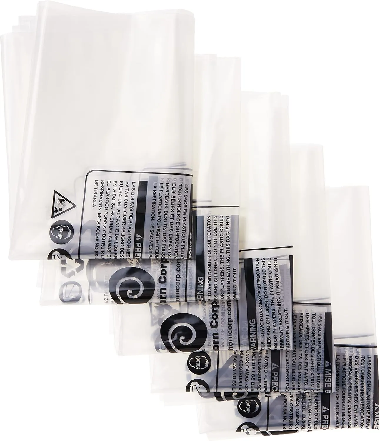Big Horn 11778 Disposable Clear Plastic Dust Bags For Older Small 14-Inch Units. 5-Pack.