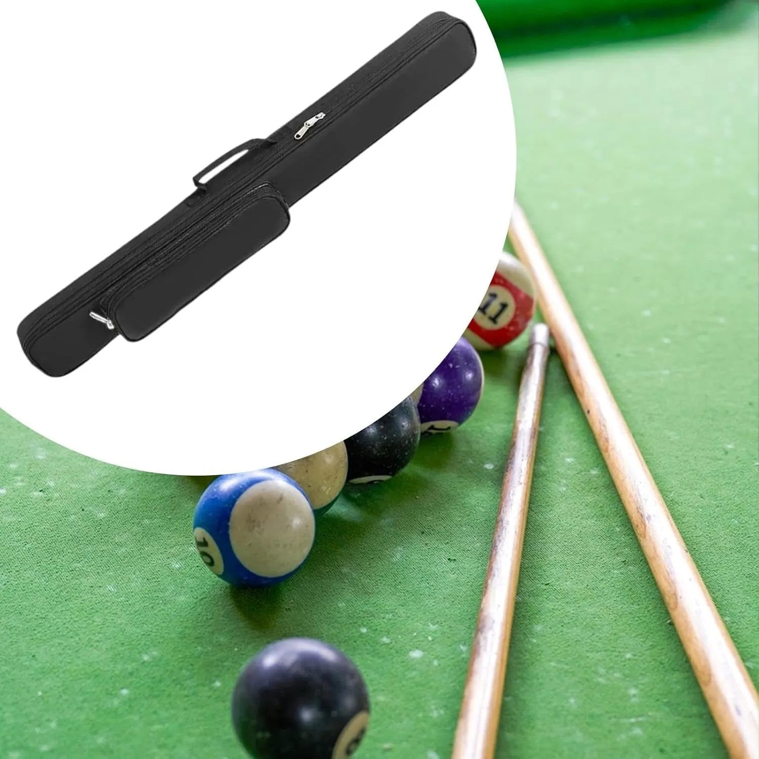 Billiard Cue Case Billiard Bag Resistant Waterproof Billiards Equipment Convenient Oxford Cloth for Men and Women