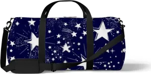 Black Vintage Cute Boho Space Galaxy Constellation Sports Bag Tote Bag Waterproof Gym Bag with Shoulder Strap Zipper 2 Side Pockets for Men and Women, Travel and Storage Shoulder Bag.