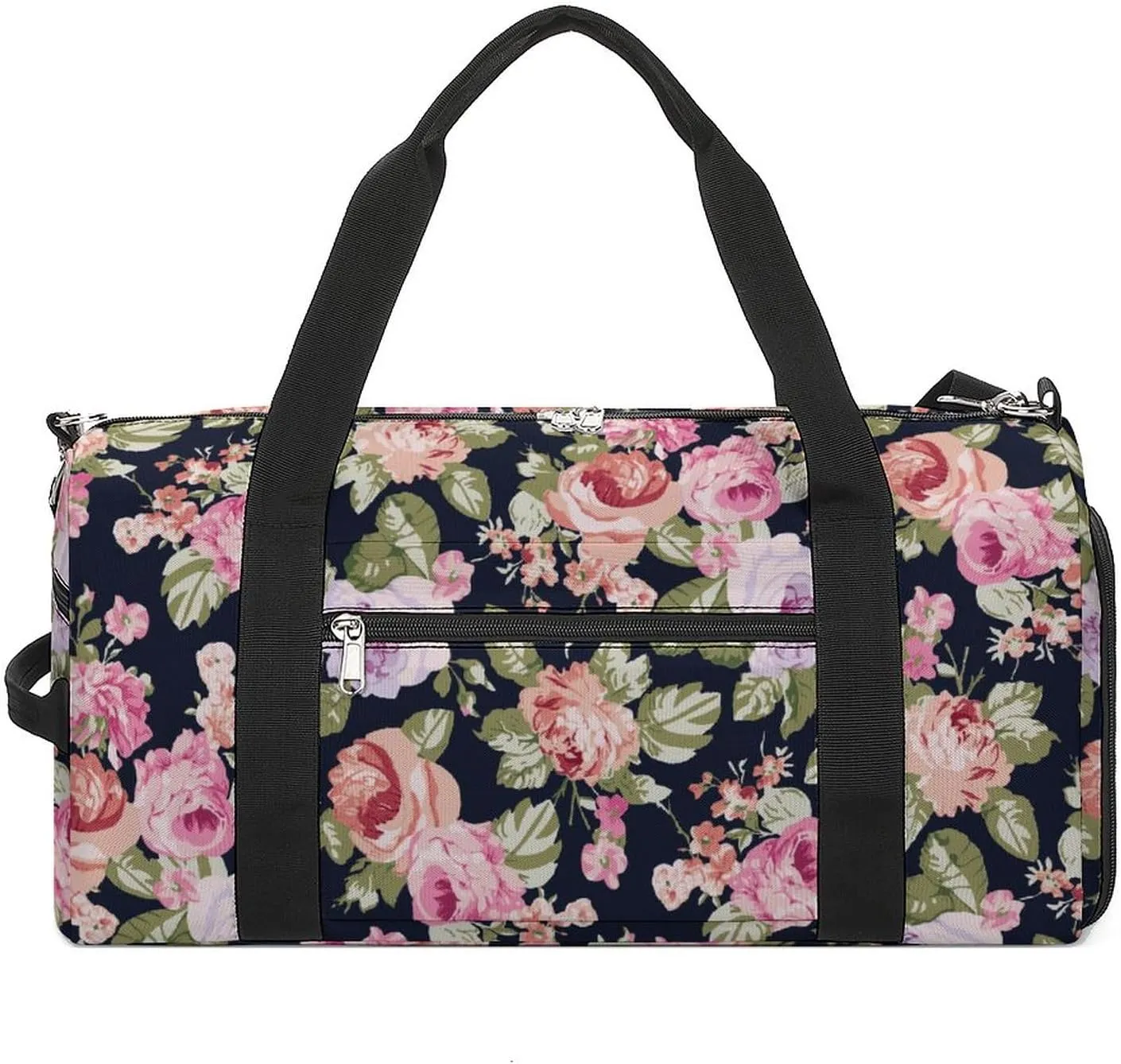 Blooming-midsummer-plain-pattern Sports Tote Gym Bag for Women Men, Overnight Bag with Shoe Compartment Water Resistant