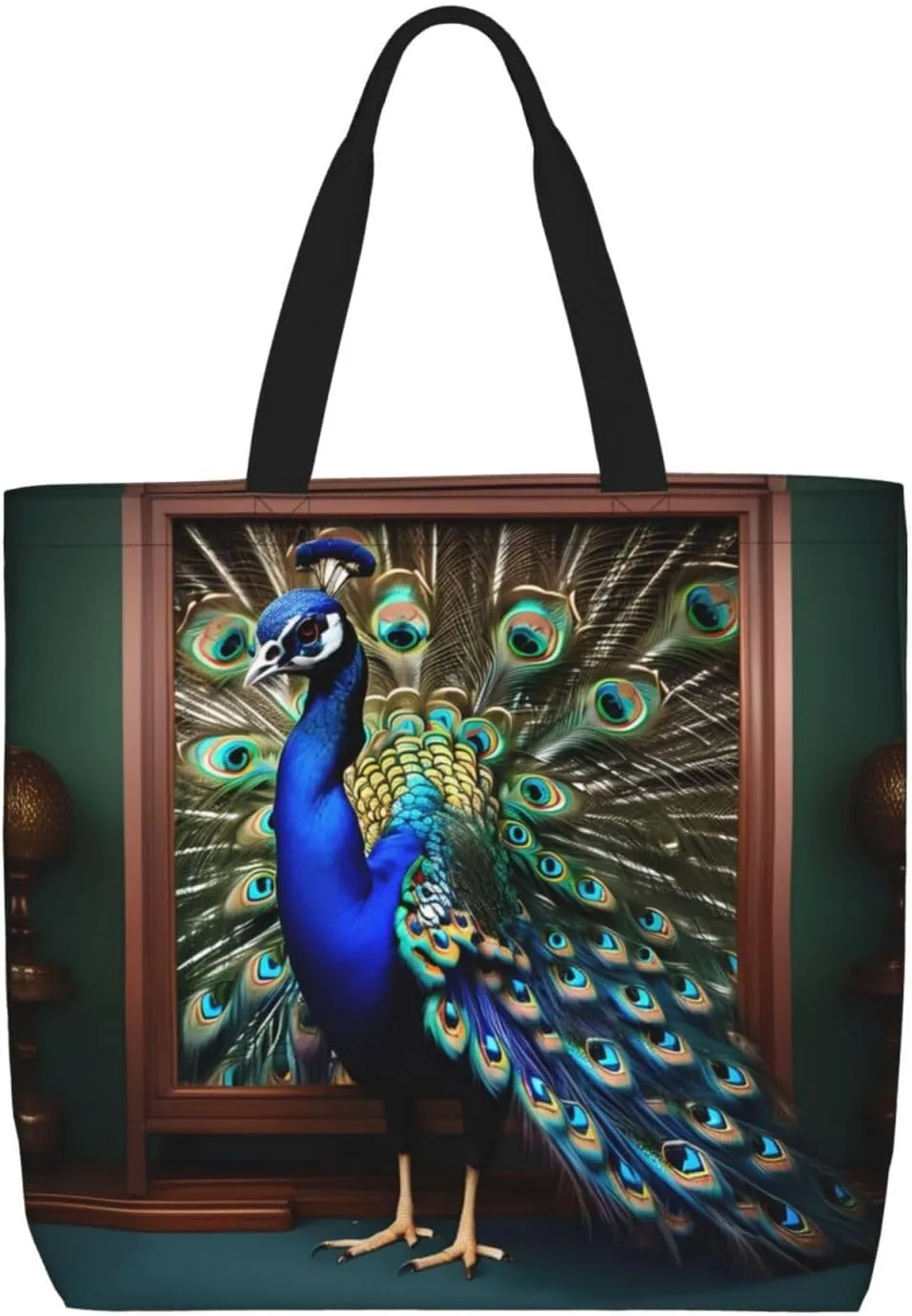 Blue Butterfly Print Fashion Tote Bag,Travel Handbag For Women, Hobo Bags, Work Shoulder Bags Crossbody Bag