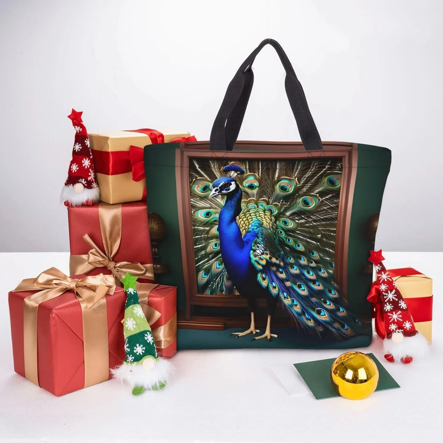 Blue Butterfly Print Fashion Tote Bag,Travel Handbag For Women, Hobo Bags, Work Shoulder Bags Crossbody Bag