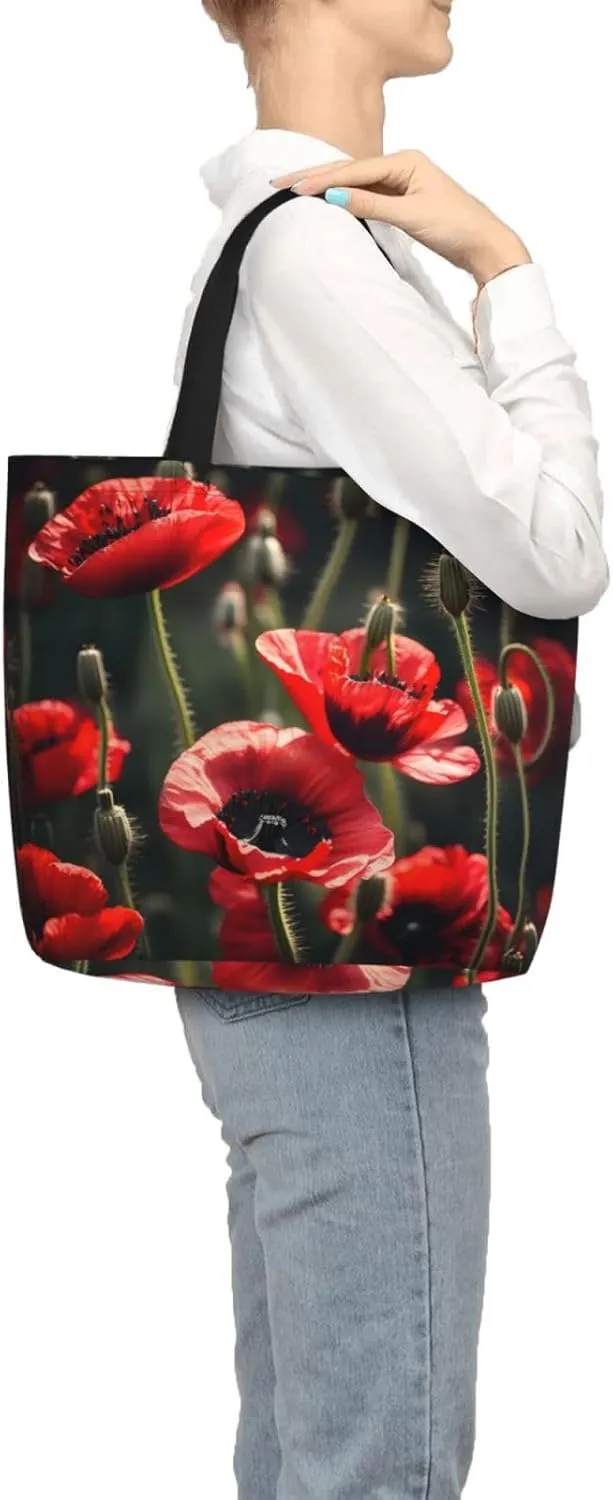 Blue Butterfly Print Fashion Tote Bag,Travel Handbag For Women, Hobo Bags, Work Shoulder Bags Crossbody Bag