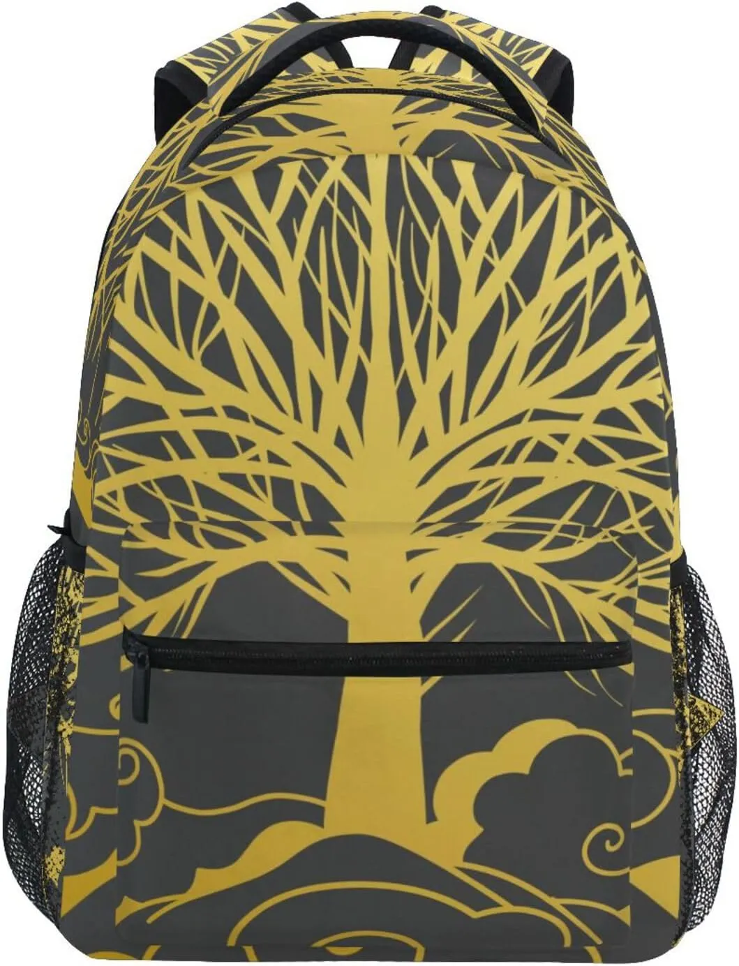 Bolaz Large Backpack Lightweight Shoulder Bag Striped Laptop Bag，Upgraded Backpack for School Unisex Travel Bag-Sacred Tree Of Life Modern