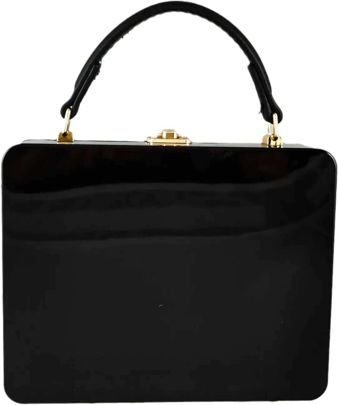 Boutique De FGG Novelty Acrylic Shoulder Bag for Women, Designer Box Clutch Tote Purse & Crossbody Handbag Evening Bag,Small