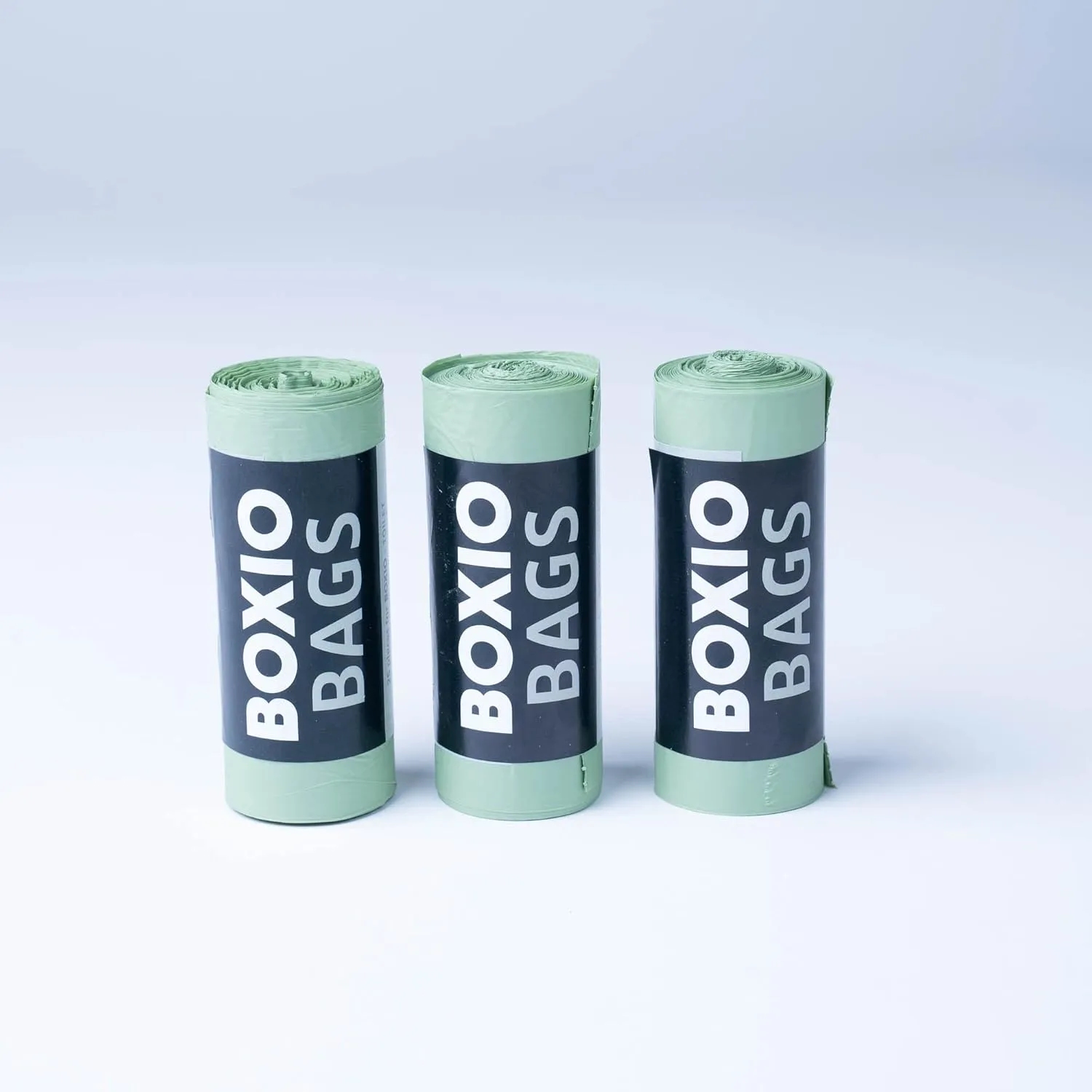 BOXIO - Bag Bundle, 3x 25 compostable garbage bags for camping toilet, bio-degradable bags for dry toilet, 10 l toilet bag, green.