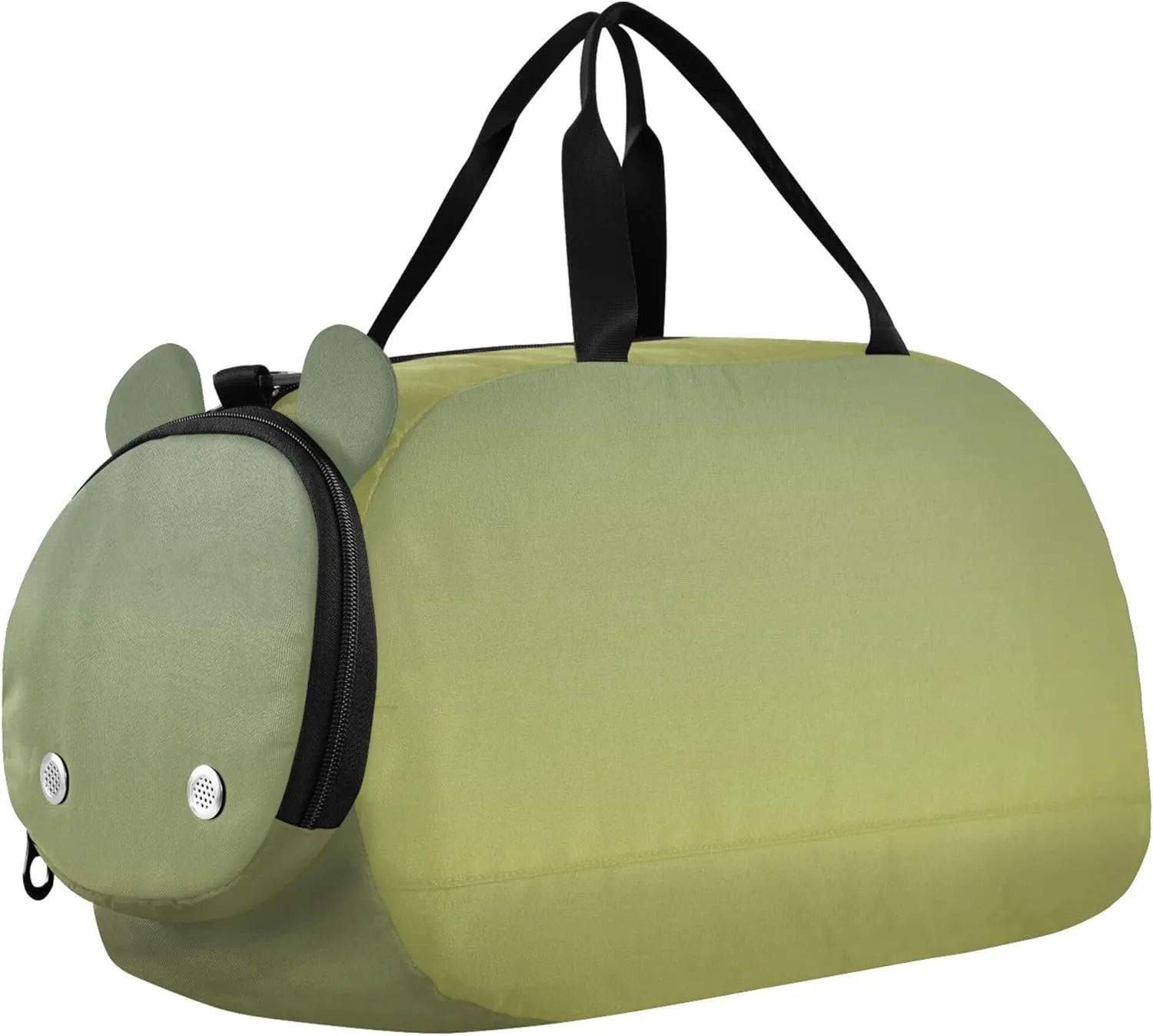Boys Carry on Duffel Camouflage Green Mustard Gradient Overnight Bags Toddler Girls Duffle Bags for Travel with Shoulder Strap