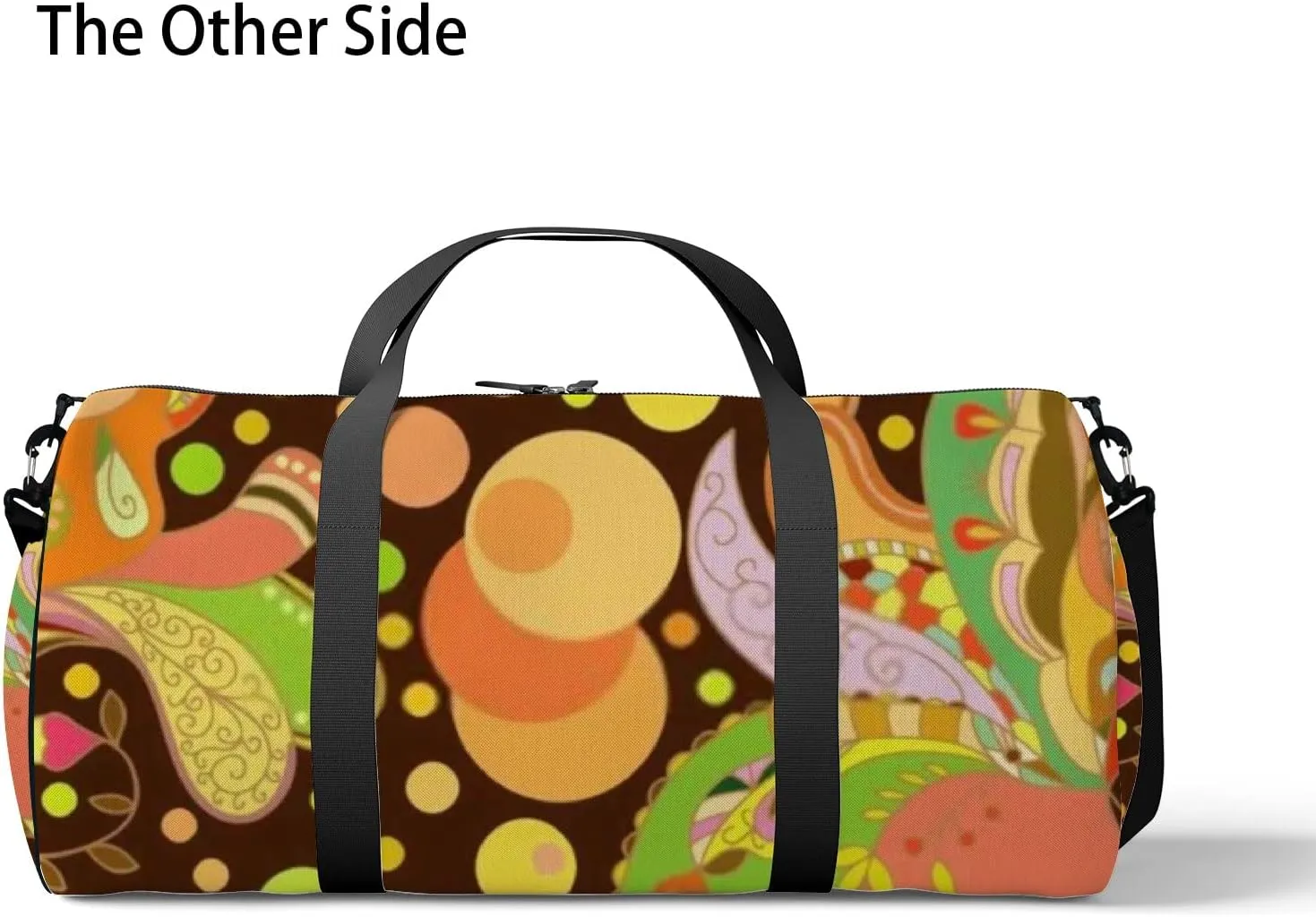Bright Abstract Seamless Texture Sports Bag Tote Bag Waterproof Gym Bag with Shoulder Strap Zipper 2 Side Pockets for Men and Women, Travel and Storage Shoulder Bag.
