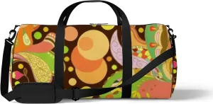 Bright Abstract Seamless Texture Sports Bag Tote Bag Waterproof Gym Bag with Shoulder Strap Zipper 2 Side Pockets for Men and Women, Travel and Storage Shoulder Bag.