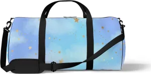 Bright Gold Constellations Sports Bag Tote Bag Waterproof Gym Bag with Shoulder Strap Zipper 2 Side Pockets for Men and Women, Travel and Storage Shoulder Bag.