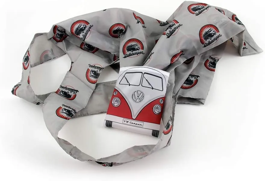 BRISA VW Collection - Volkswagen Reusable Polyester Shopping Bag Grocery Sack with T1 Bus Campervan Motif