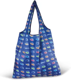 BRISA VW Collection - Volkswagen Reusable Polyester Shopping Bag Grocery Sack with T1 Bus Campervan Motif