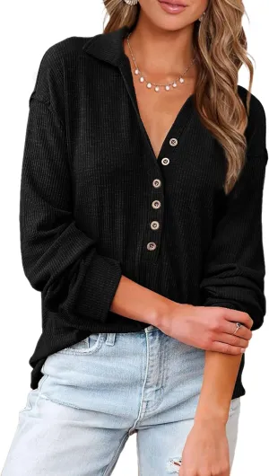 BTFBM Women Casual Button Down Fall Blouses 2025 Long Sleeve Solid Business Work Tops Cute Relaxed Fit Shirts