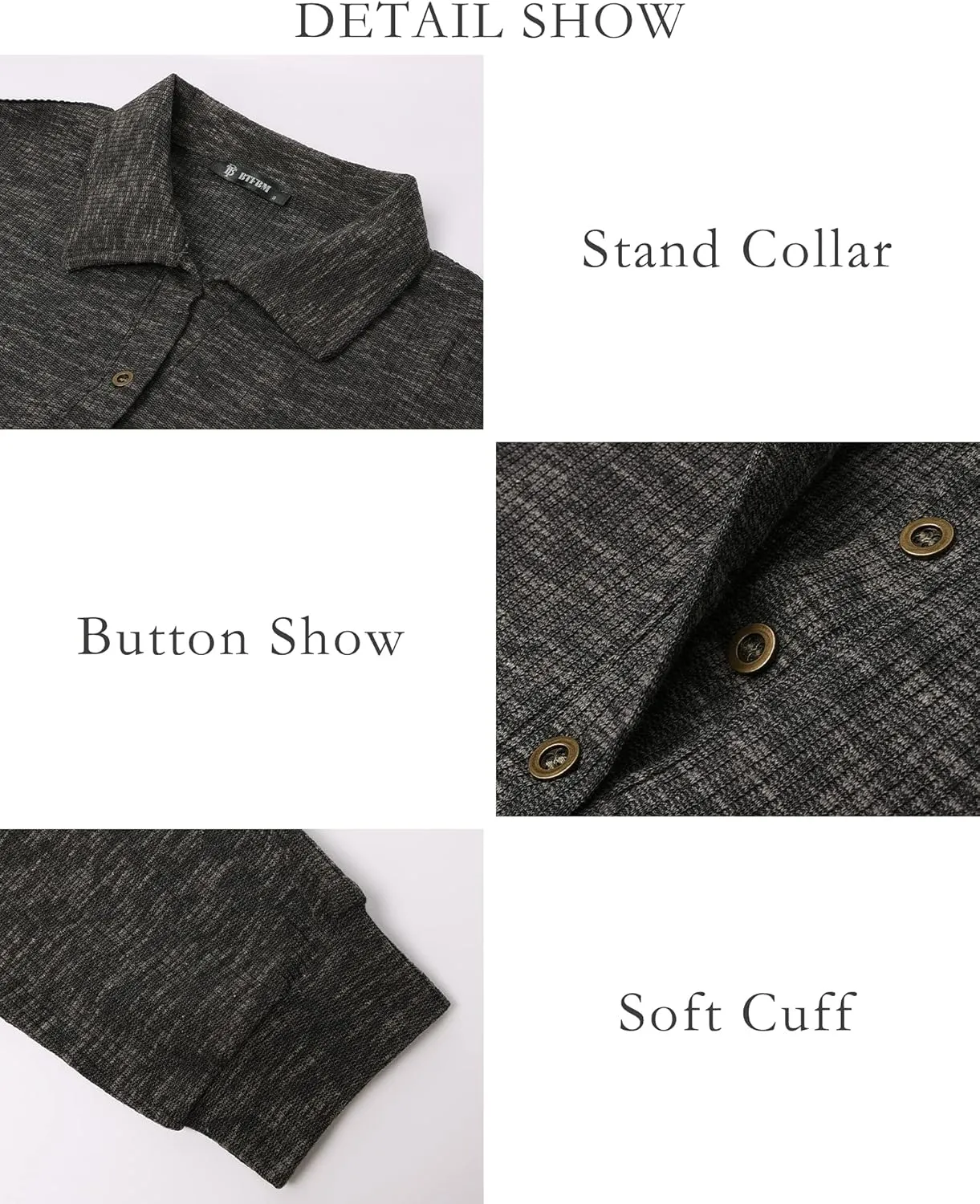 BTFBM Women Casual Button Down Fall Blouses 2025 Long Sleeve Solid Business Work Tops Cute Relaxed Fit Shirts